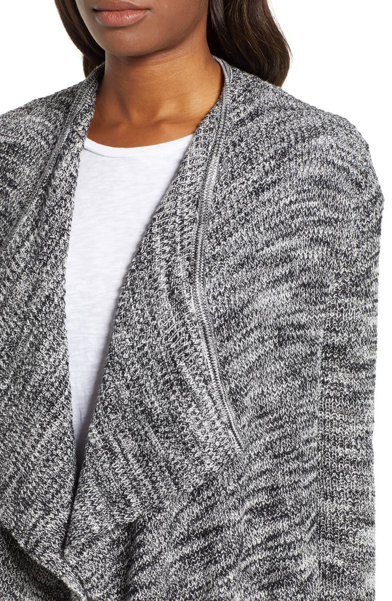 Caslon<sup>®</sup> Drape Collar Cardigan, Alternate, color, 