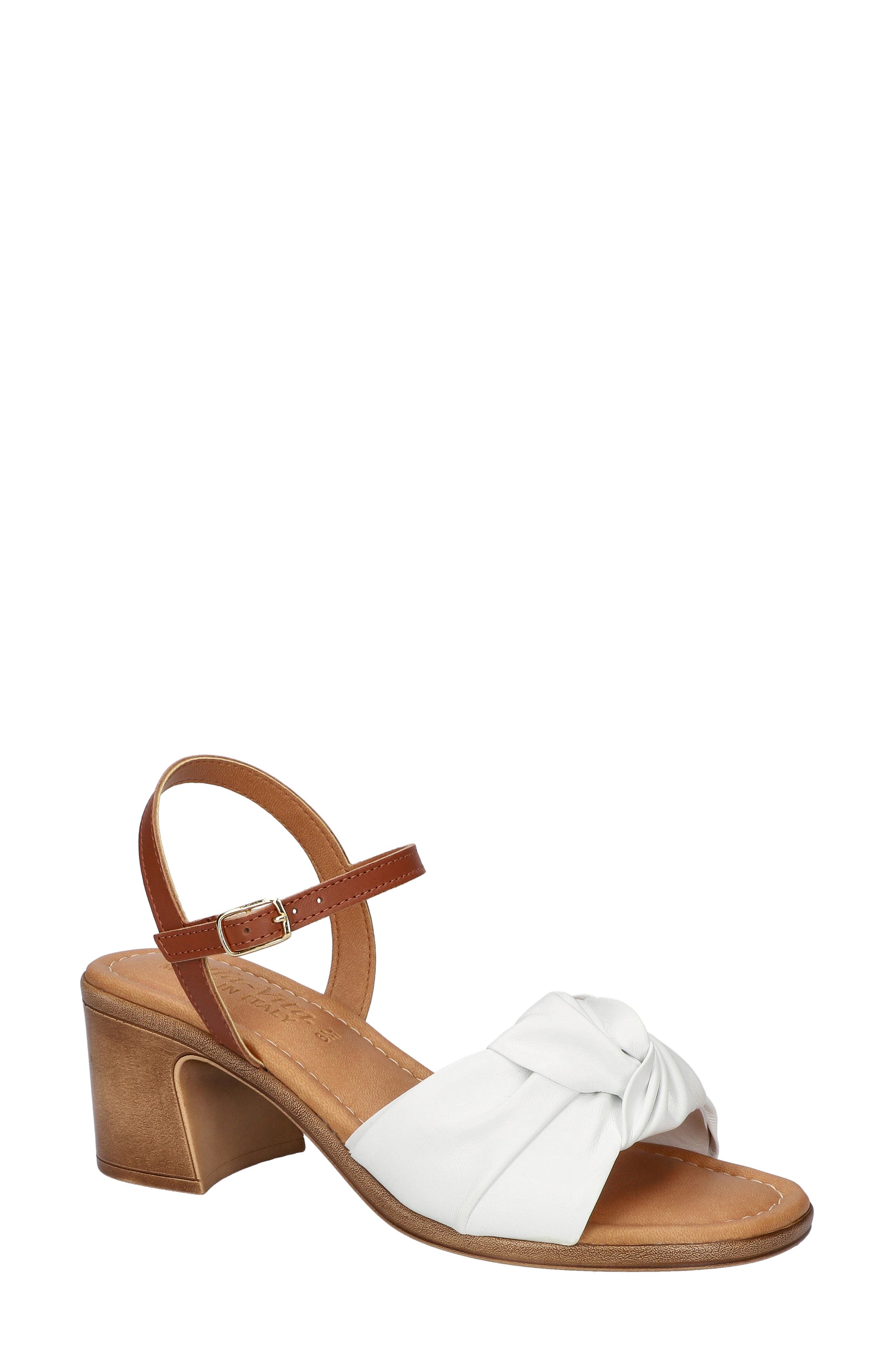 Ave-Italy Ankle Strap Sandal, Main, color, WHITE
