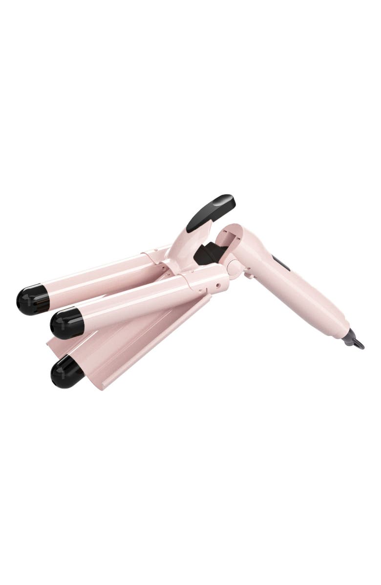 CORTEX BEAUTY Digital Wave Maker - 1-Inch Foldable Three-Barrel Waver, Alternate, color, Pink V