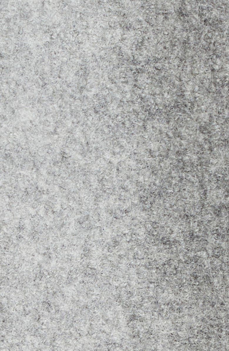 Fear of God Relaxed Boiled Virgin Wool Double Breasted Overcoat, Alternate, color, Light Grey