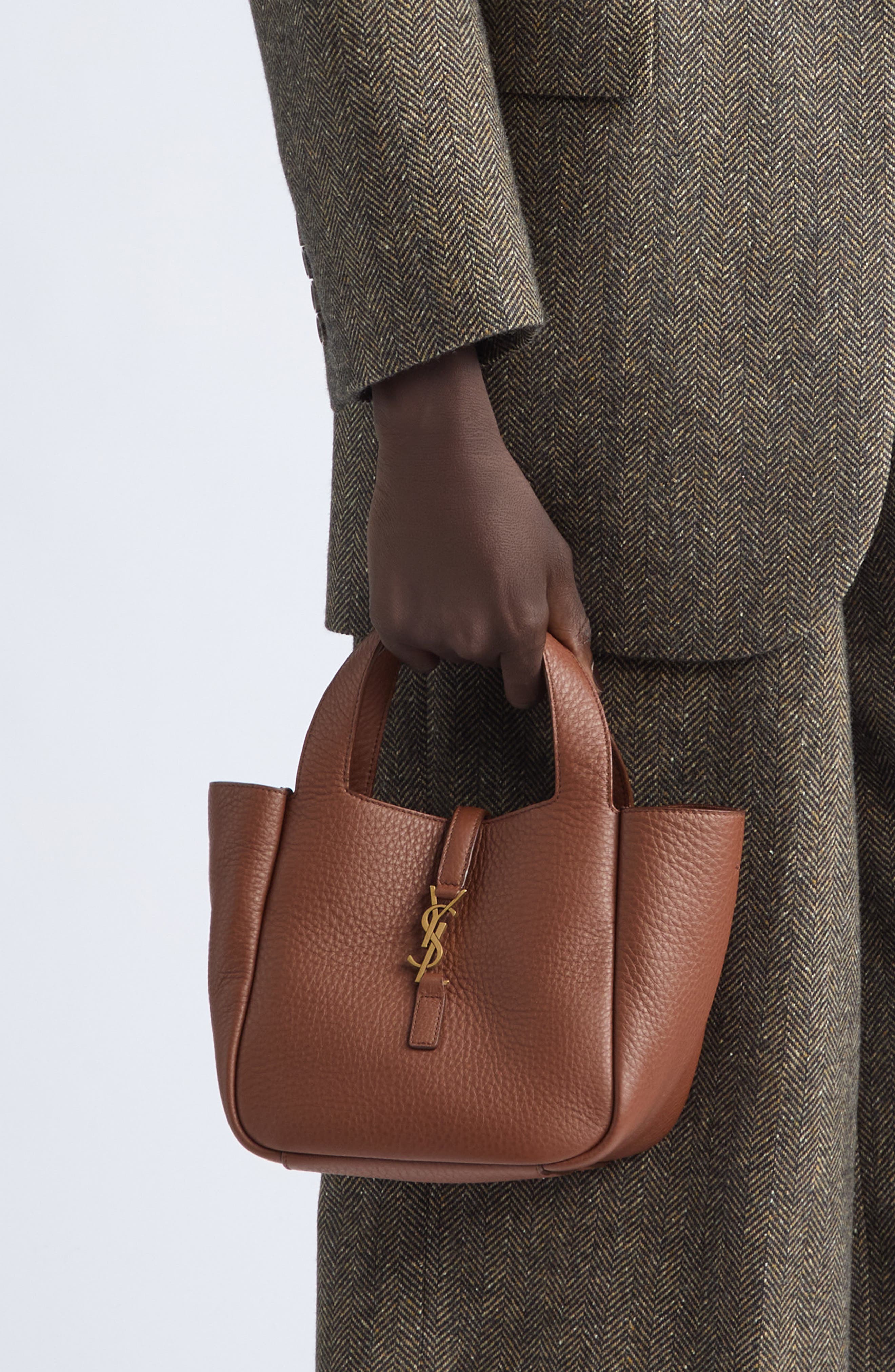 Baby Bea Leather Tote, Alternate, color, TOASTED BROWN