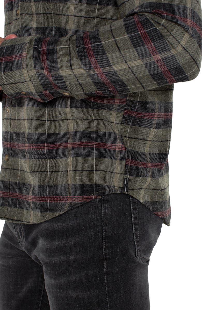 Liverpool Plaid Button-Up Shirt, Alternate, color, 