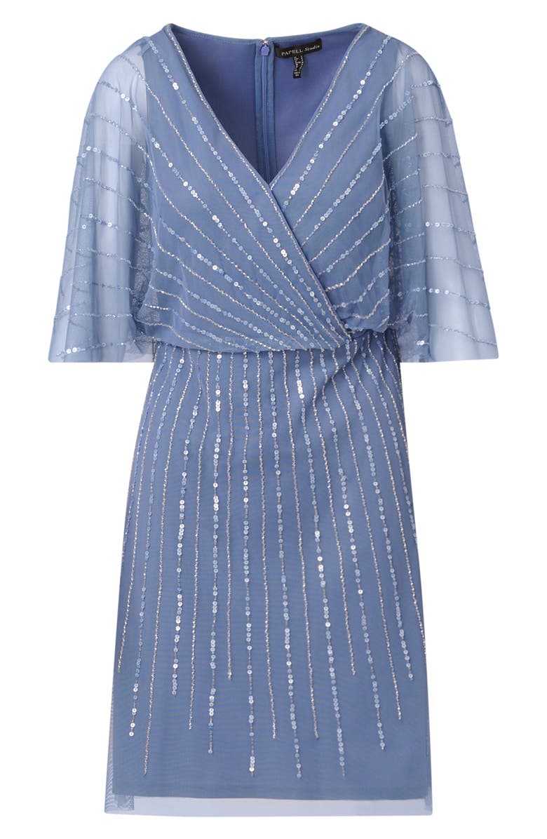 Adrianna Papell Sequin Stripe Cocktail Dress, Alternate, color,