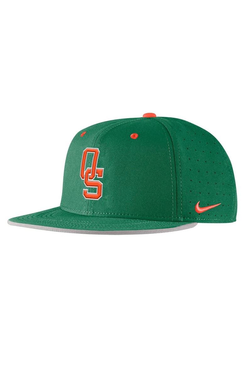 Nike Men's Nike Green Oklahoma State Cowboys 2025 On-Field True Performance Baseball Fitted Hat, Main, color, Green