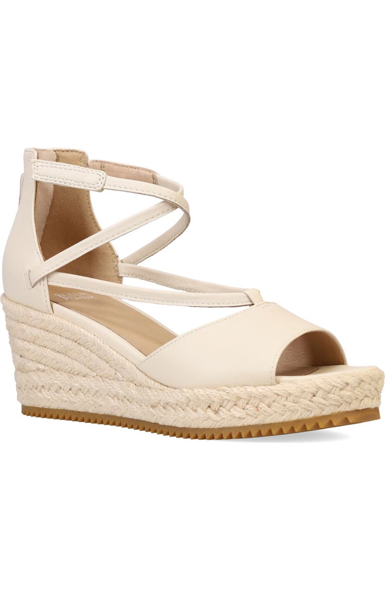 Eileen Fisher Wesson Wedge Sandal, Main, color, Ivory