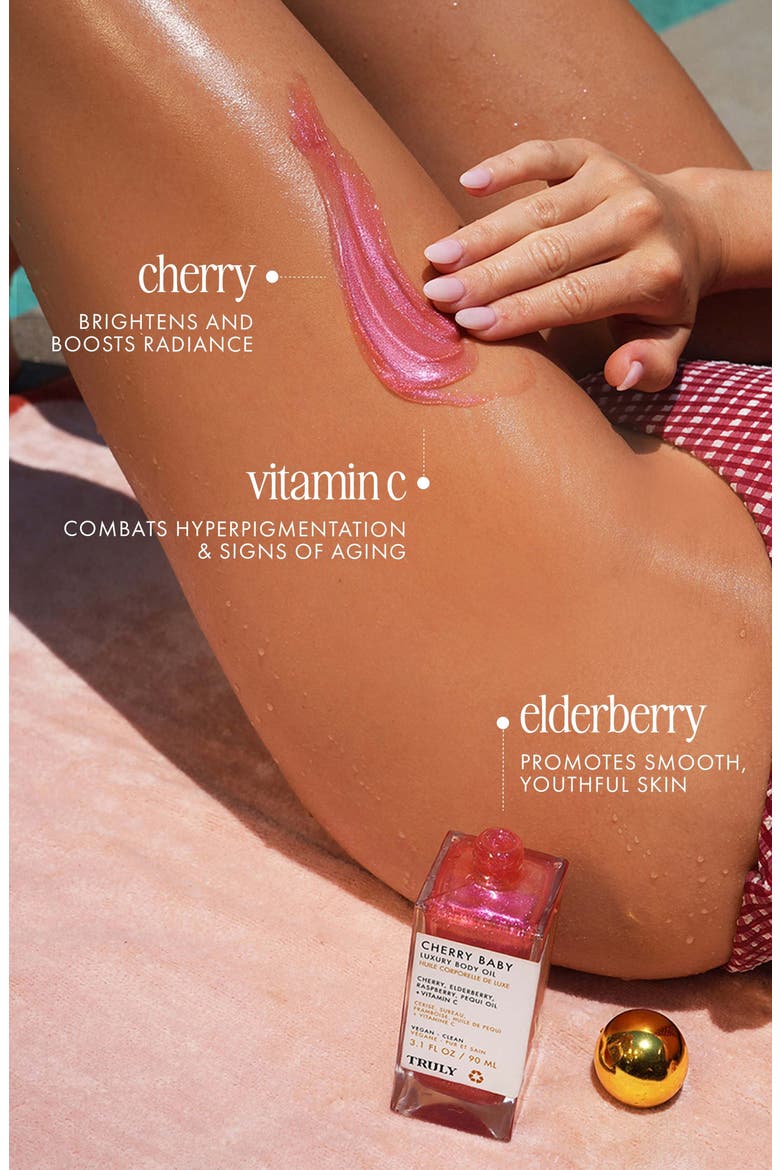 Cherry Baby Body Oil, Alternate, color, NO COLOR