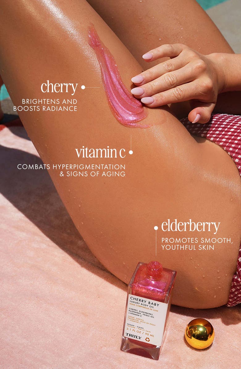 TRULY BEAUTY Cherry Baby Body Oil, Alternate, color, 
