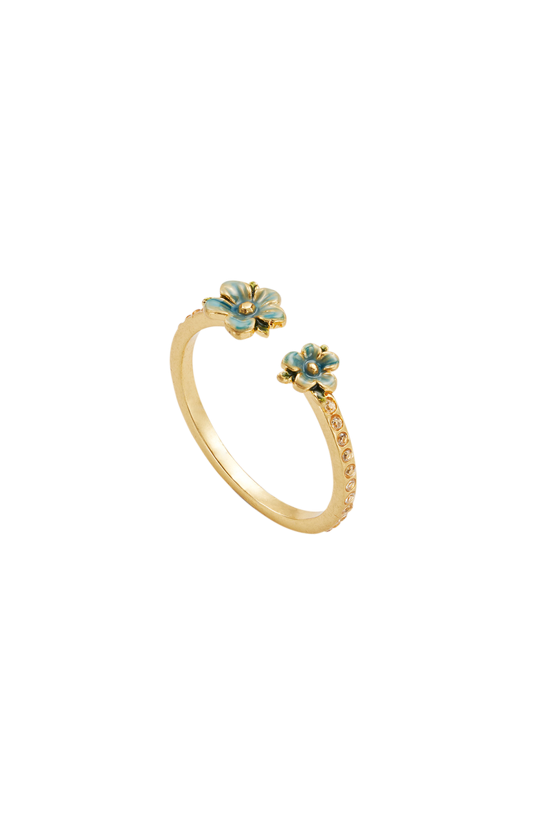 Fable England Forget Me Not Flora Ring, Main, color, Gold