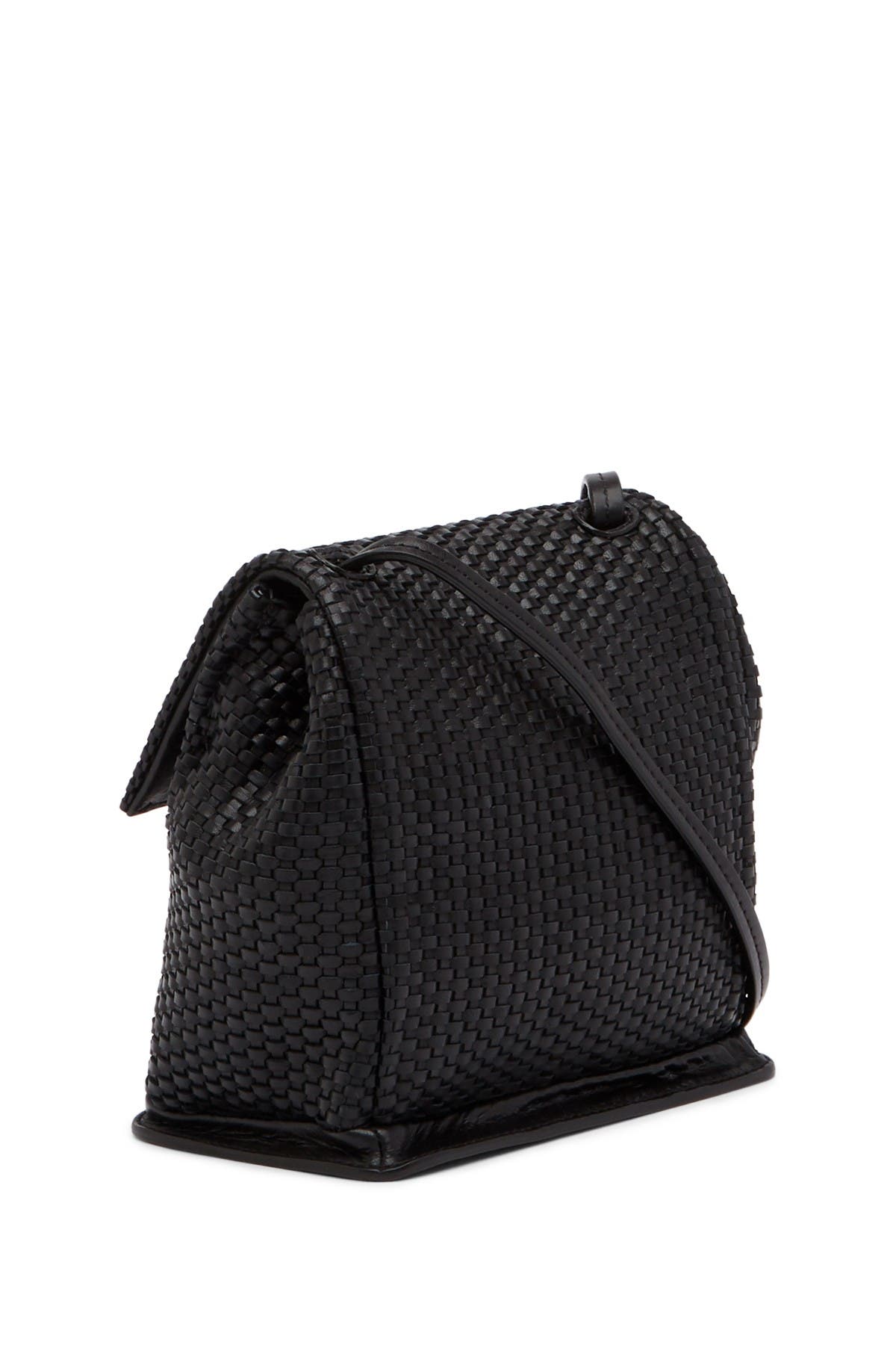 Christopher Kon Mini Weave Leather Crossbody Bag, Alternate, color, 
