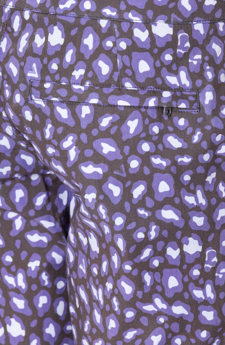 VAST Leopard Print II Stretch Board Shorts, Alternate, color, Plum Multi