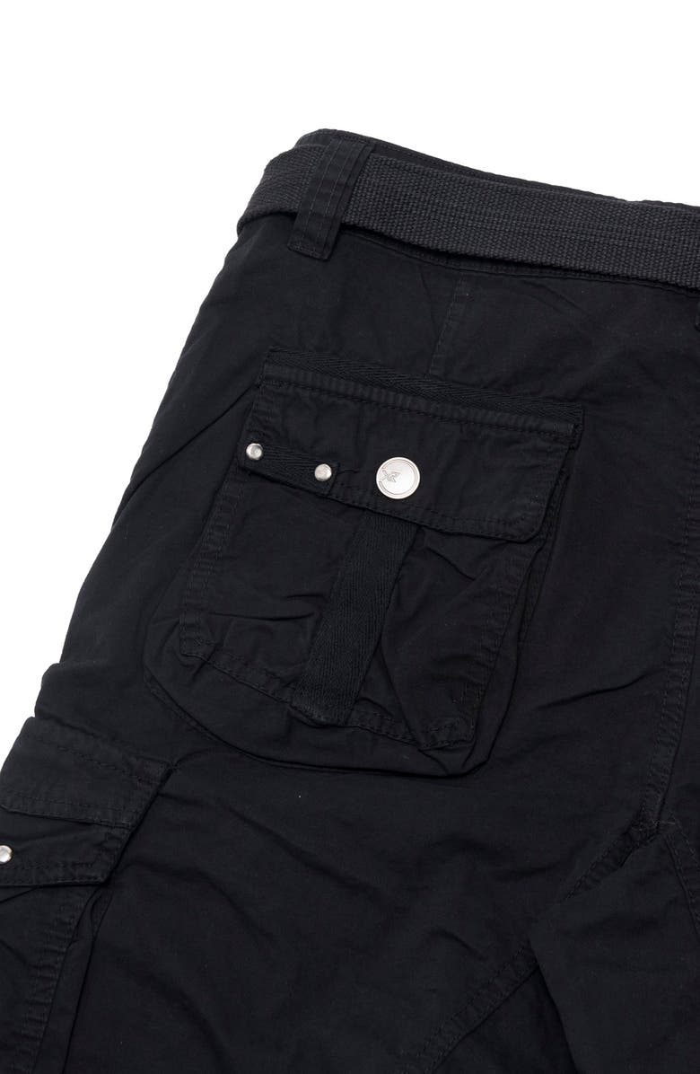 XRAY Belted Cargo Shorts, Alternate, color, Black