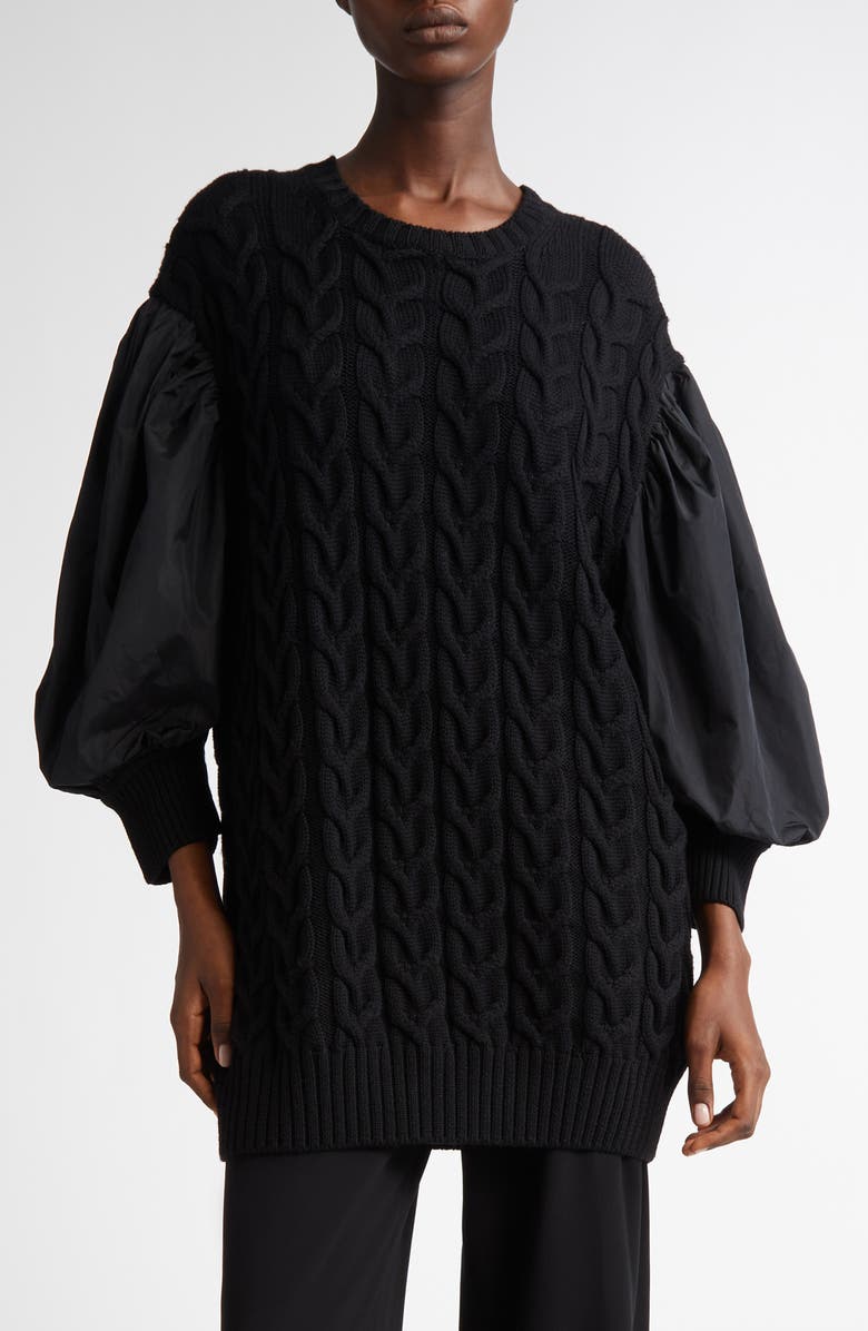 Max Mara Ancella Oversize Mixed Media Sweater, Main, color,