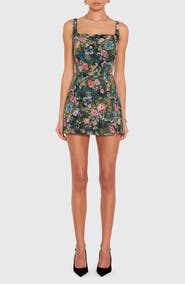 Amanda Uprichard Rhonda Floral Tapestry Romper