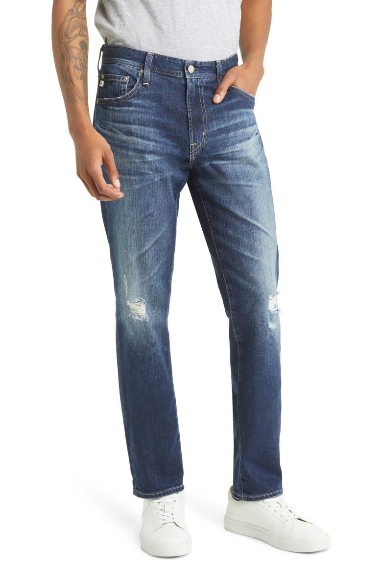 Tellis Slim Fit Stretch Jeans, Main, color, 9 YEARS SOLAR RAY DESTRUCTED
