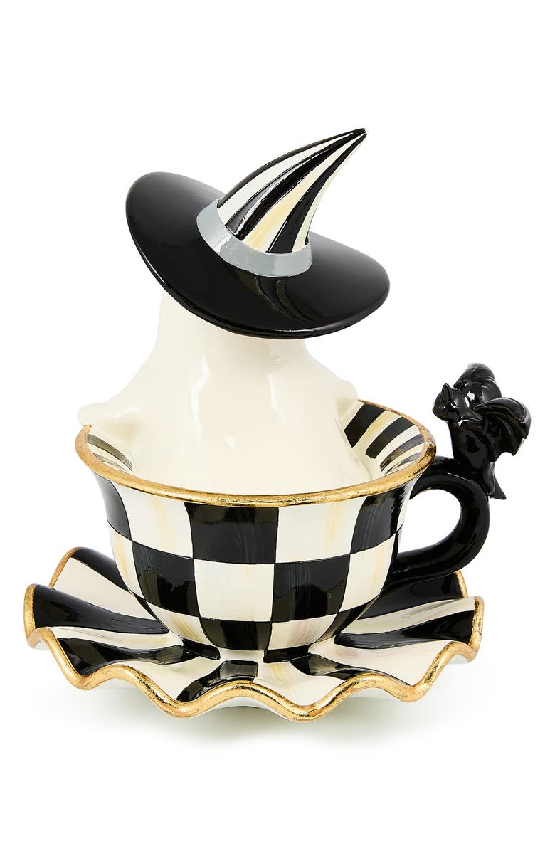 MACKENZIE CHILDS Courtly Check Teacup Ghost Decor, Alternate, color, Courtly