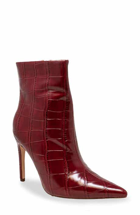 CHASE AND CHLOE Croc Embossed Bootie