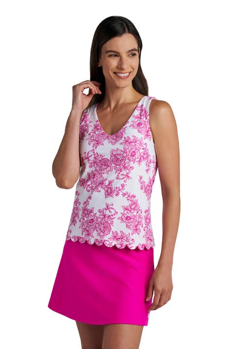 Acropora Tankini with Scallop Detail, UPF 50+ Sun Protection