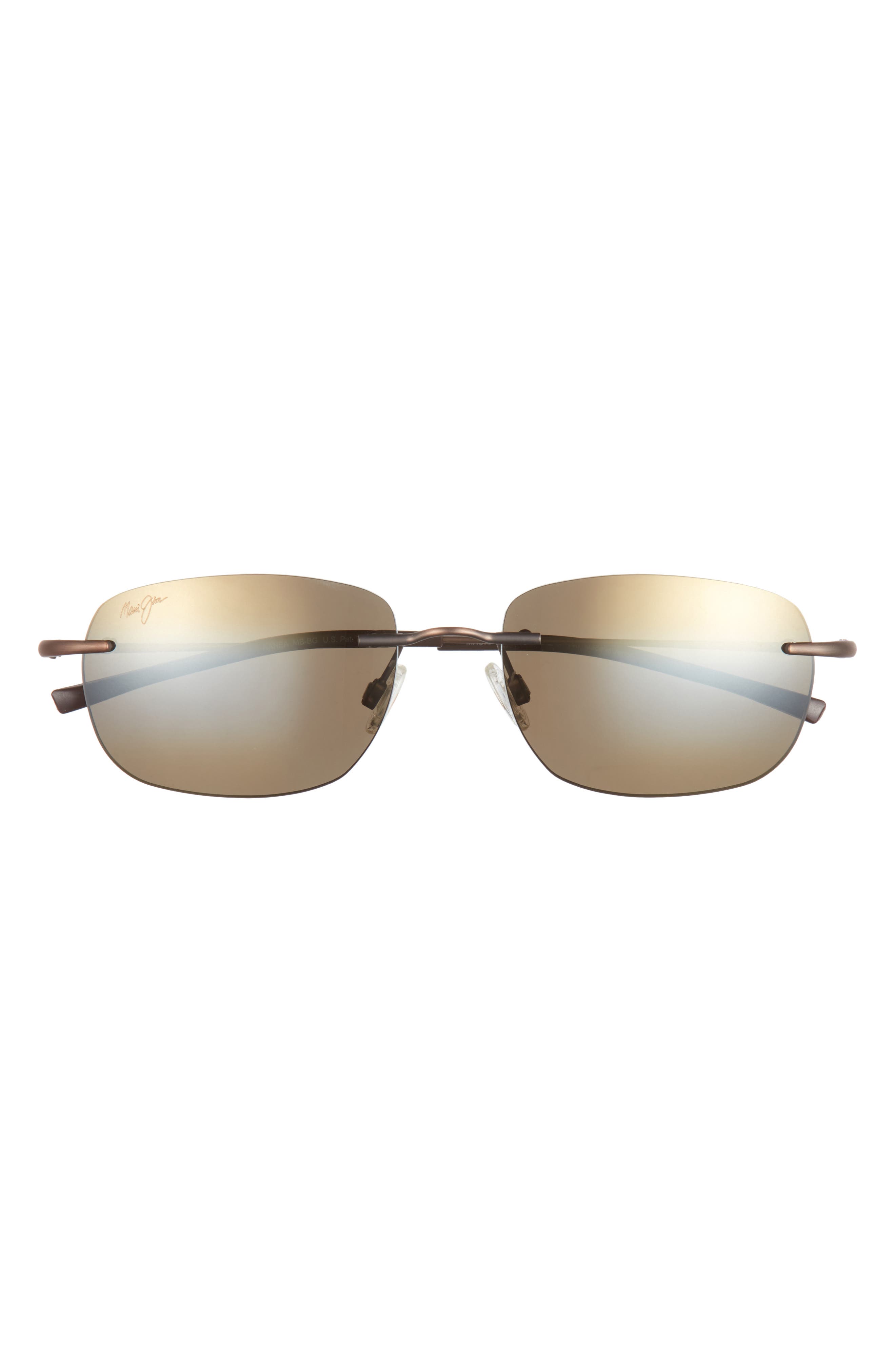 Maui Jim 55mm Core Rimless Rectangle Polarized Sunglasses