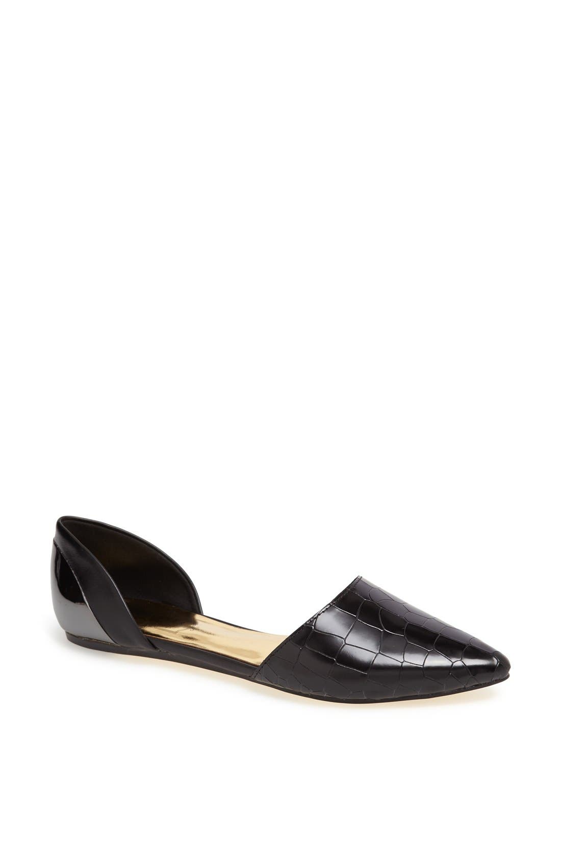 'Cadeen' Flat, Main, color, BLACK