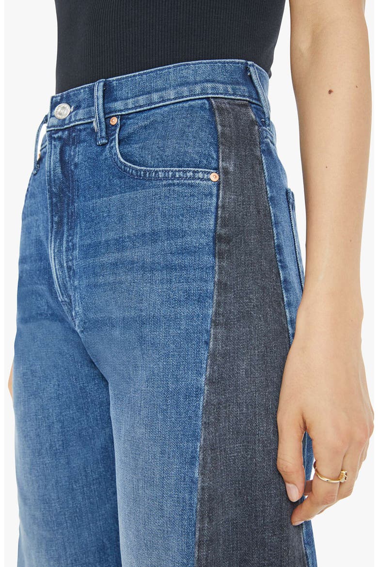 The Half Pipe Flood High Waist Ankle Wide Leg Jeans, Alternate, color, BLACK AND BLUE