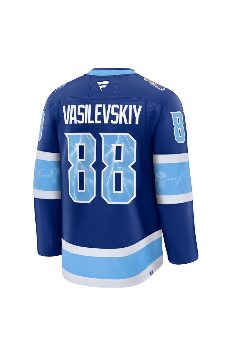 FANATICS Men's Fanatics Andrei Vasilevskiy Blue Tampa Bay Lightning 2026 NHL Stadium Series Premium Jersey, Alternate, color, Blue