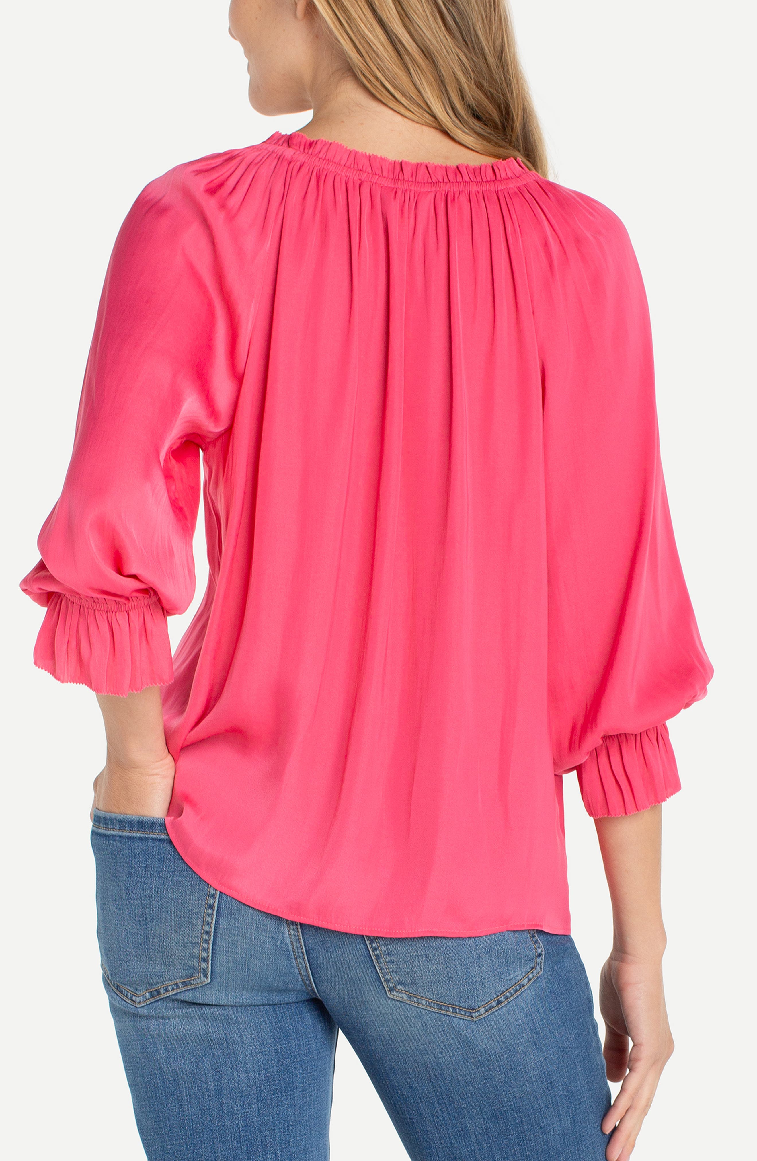 Gathered Satin Top - image 2