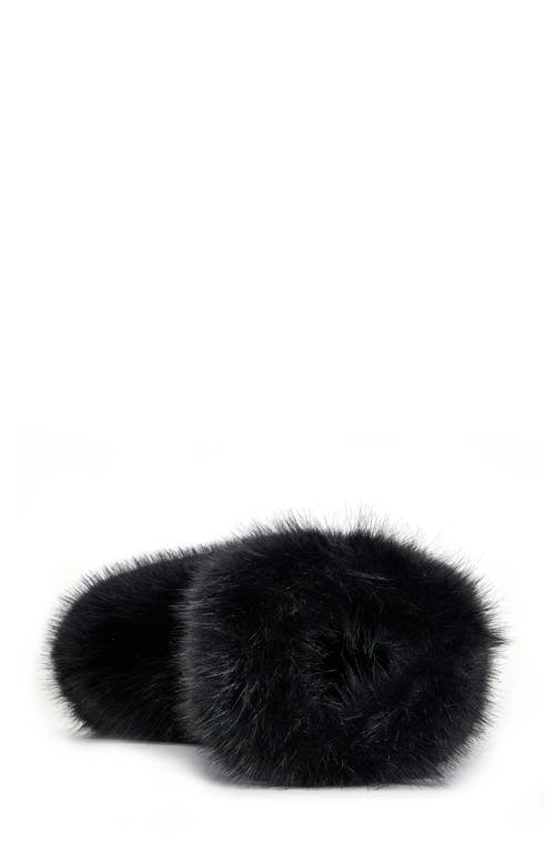 Azalea Wang Dipa Faux Fur Bootie In Black