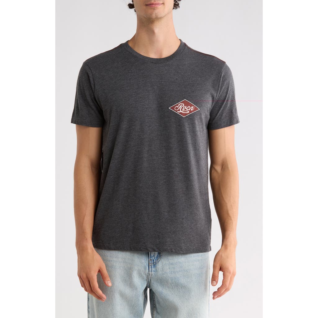 Rvca Major Graphic T-shirt In Black