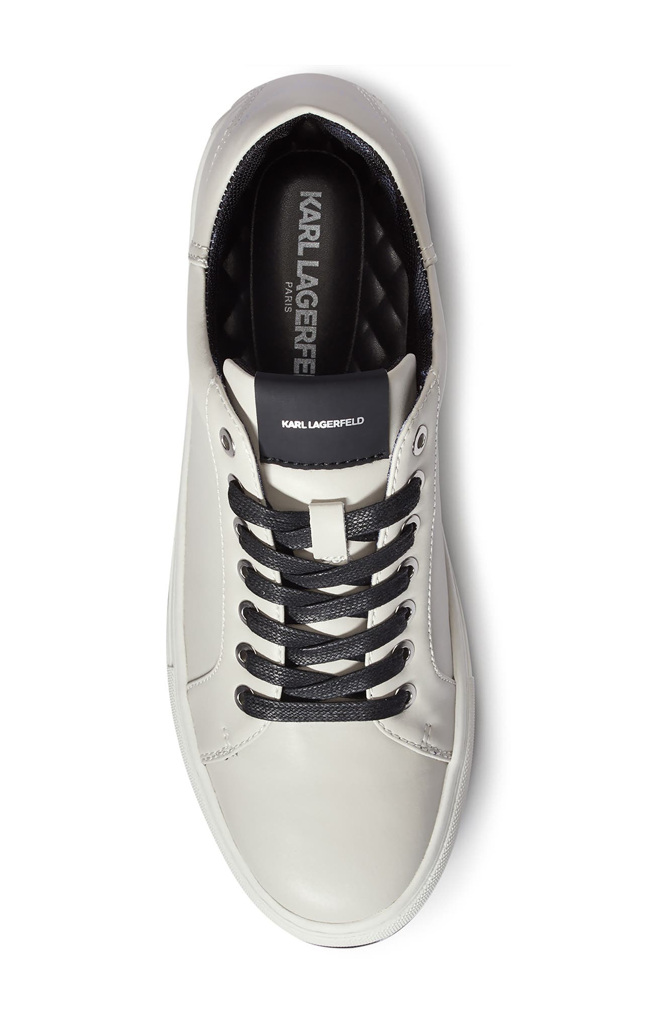 Leather Low Top Sneaker, Alternate, color, CEMENT