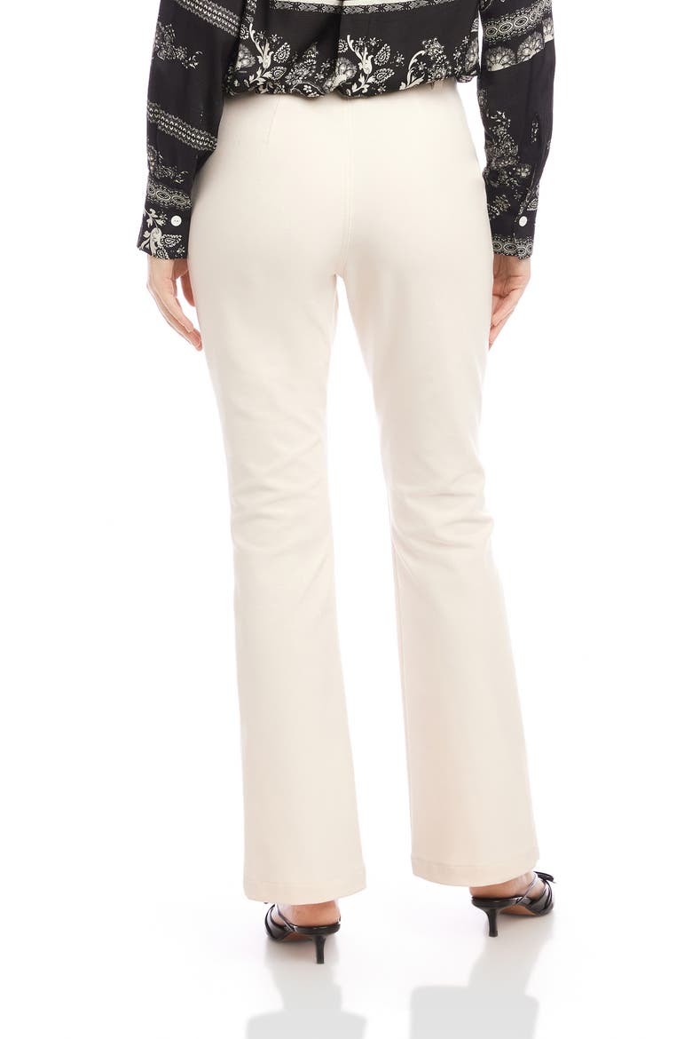 Reagan High Waist Bootcut Pants, Alternate, color, ECRU