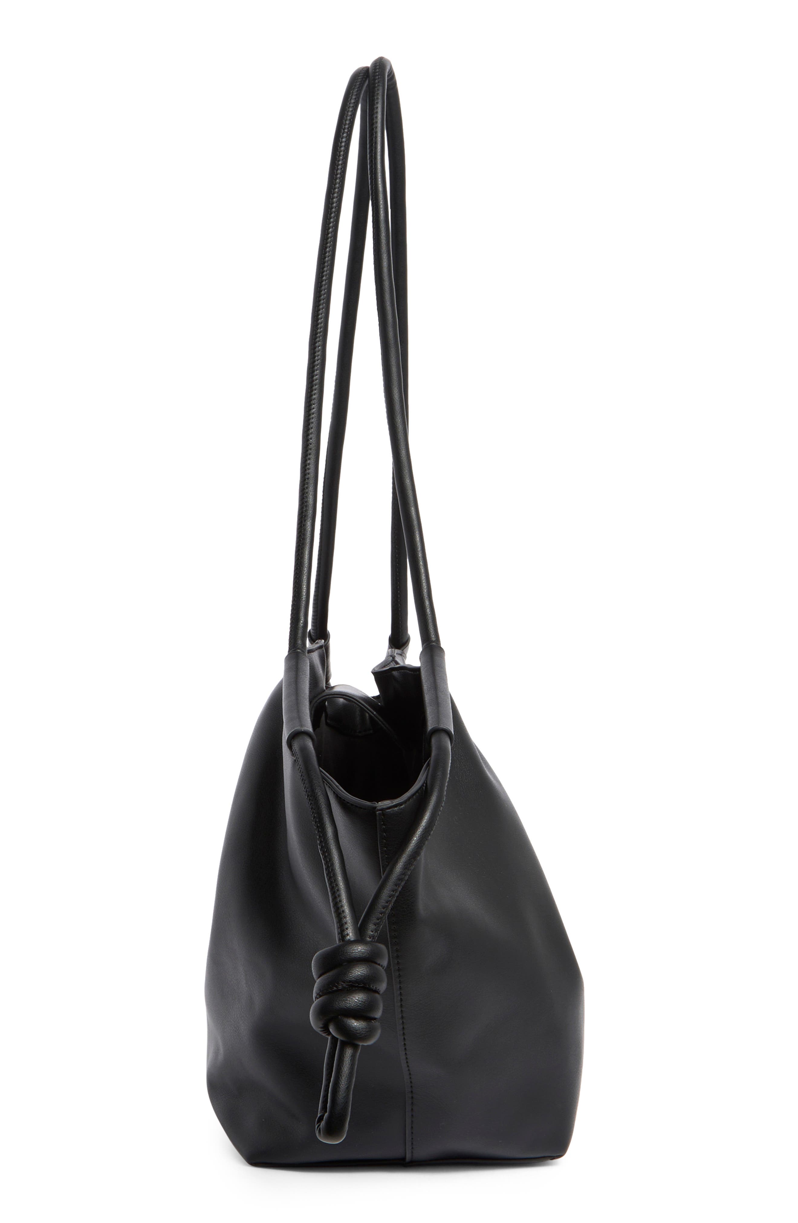 BCBG Corded Flare Tote Bag, Alternate, color, Black