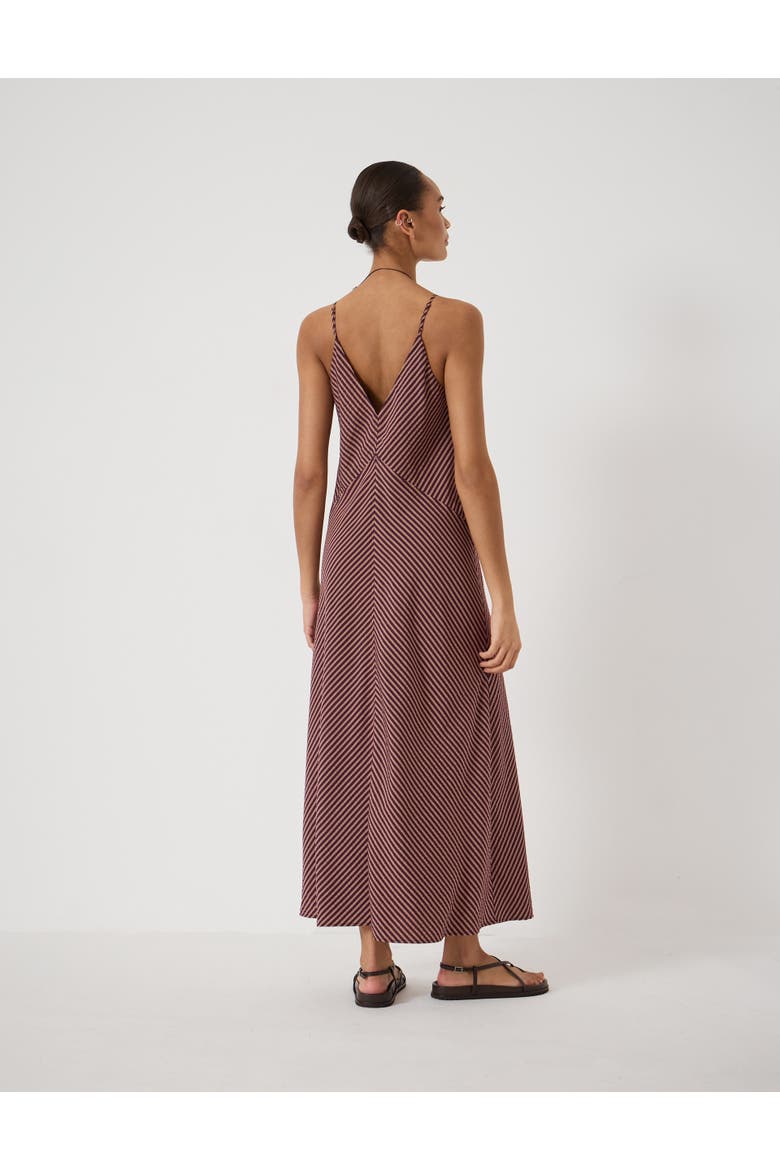 Air Flow Seam Detail Maxi Slip Dress, Alternate, color, Stripe Purple