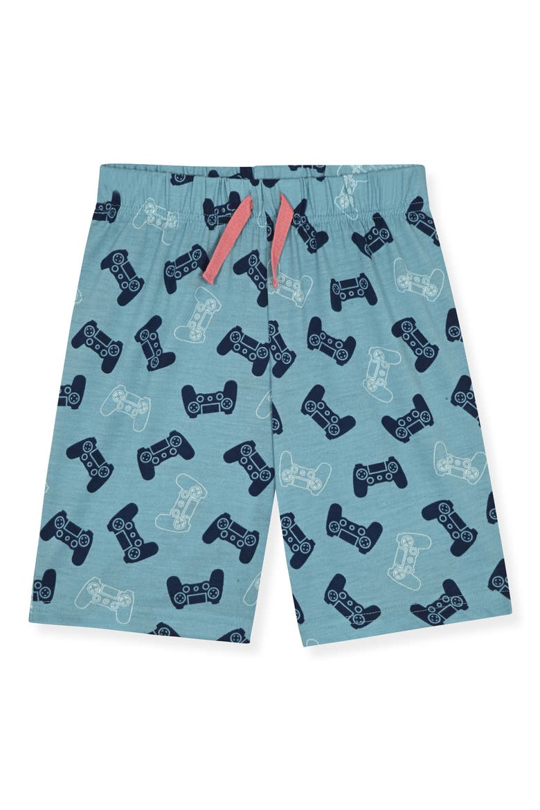 Kids' Graphic T-Shirt & Pajama Shorts Set, Alternate, color, NAVY