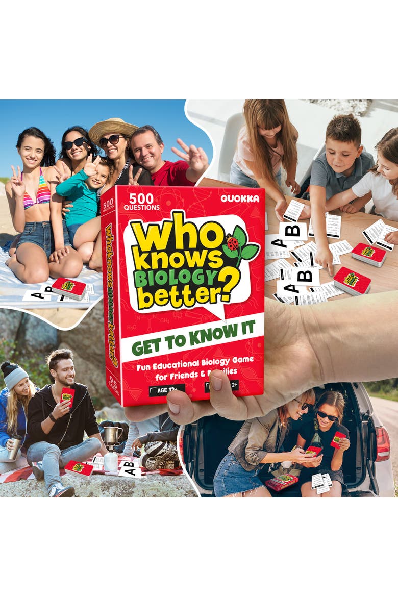 Who Knows Better? Trivia Card Games for Kids & Family, Alternate, color, Biology