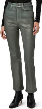 PAIGE Claudine Coated High Waist Ankle Flare Jeans