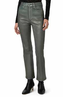 Claudine Coated High Waist Ankle Flare Jeans