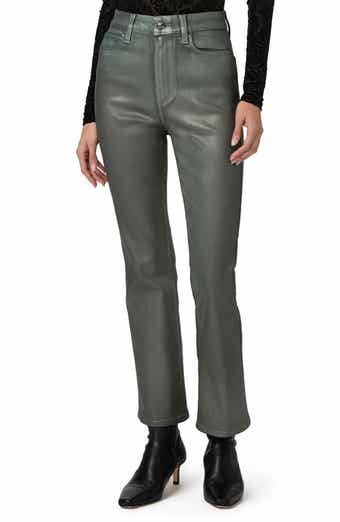 Claudine Coated High Waist Ankle Flare Jeans