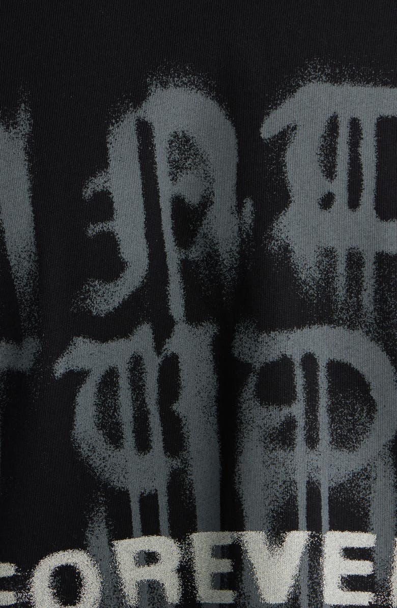 SANTO STUDIO Forever Graphic Layered T-Shirt, Alternate, color, Black