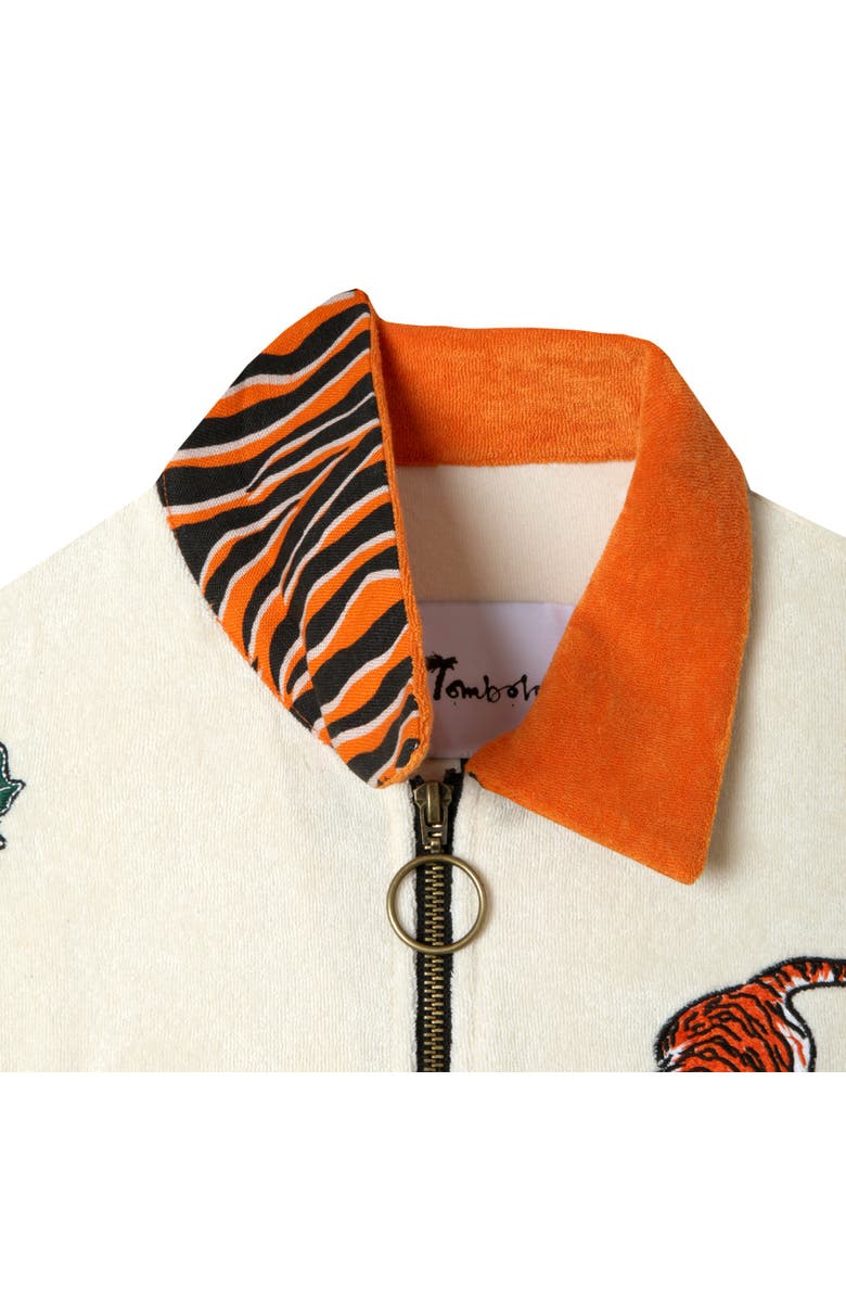 Tombolo 'Crouching Tiger, Hidden Beverage' Cabana, Alternate, color, Beige/Orange