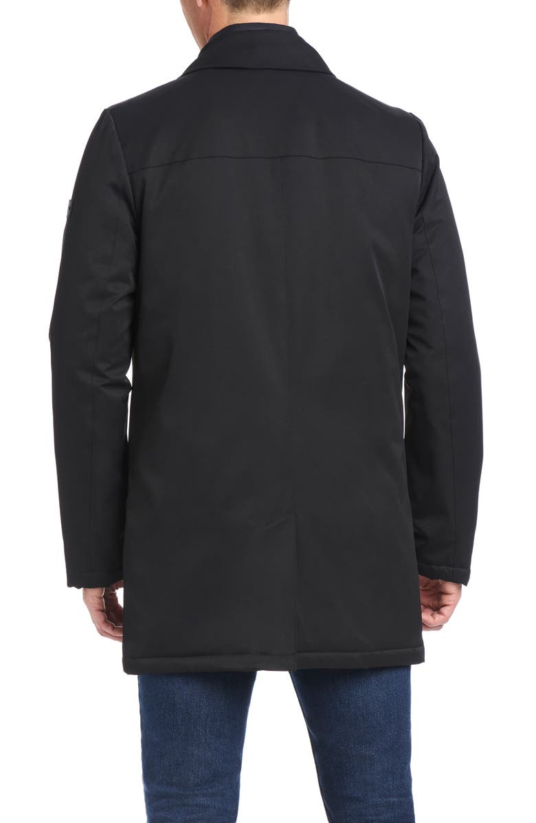 Vince Camuto Rain Tek Coat with Removable Bib, Alternate, color, Black