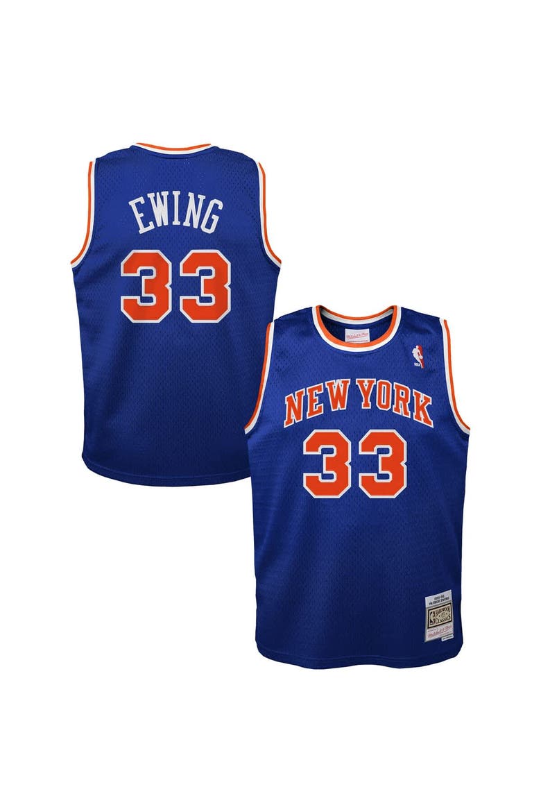 Toddler Patrick Ewing Blue New York Knicks 1991/92 Swingman Jersey, Main, color, Blue