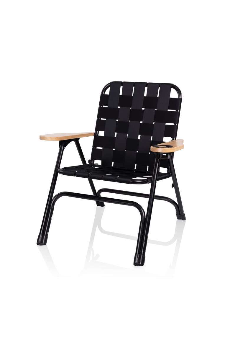 Oniva Lux Woven Camp Chair, Alternate, color, Black