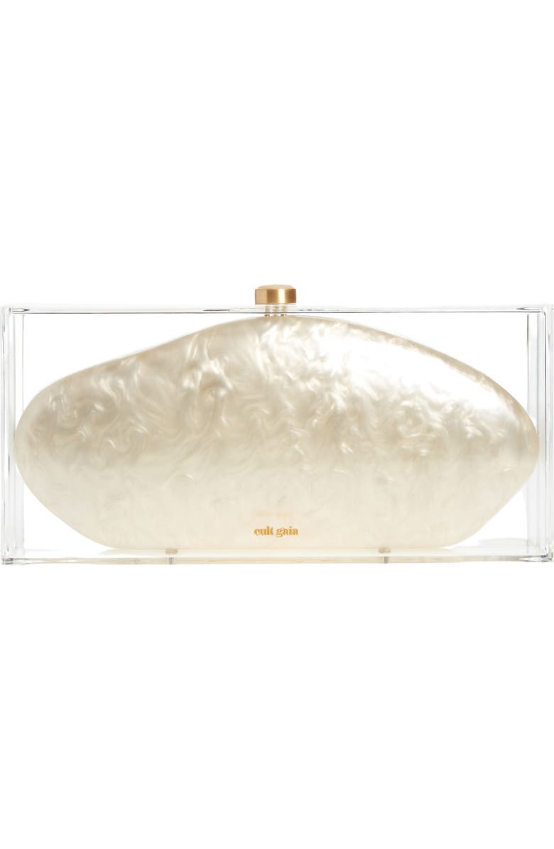 Cult Gaia Annika Acrylic Box Clutch, Main, color,