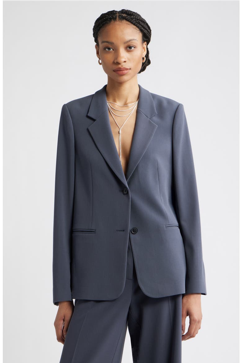 The Liv Boyfriend Blazer, Main, color, GREY EBONY