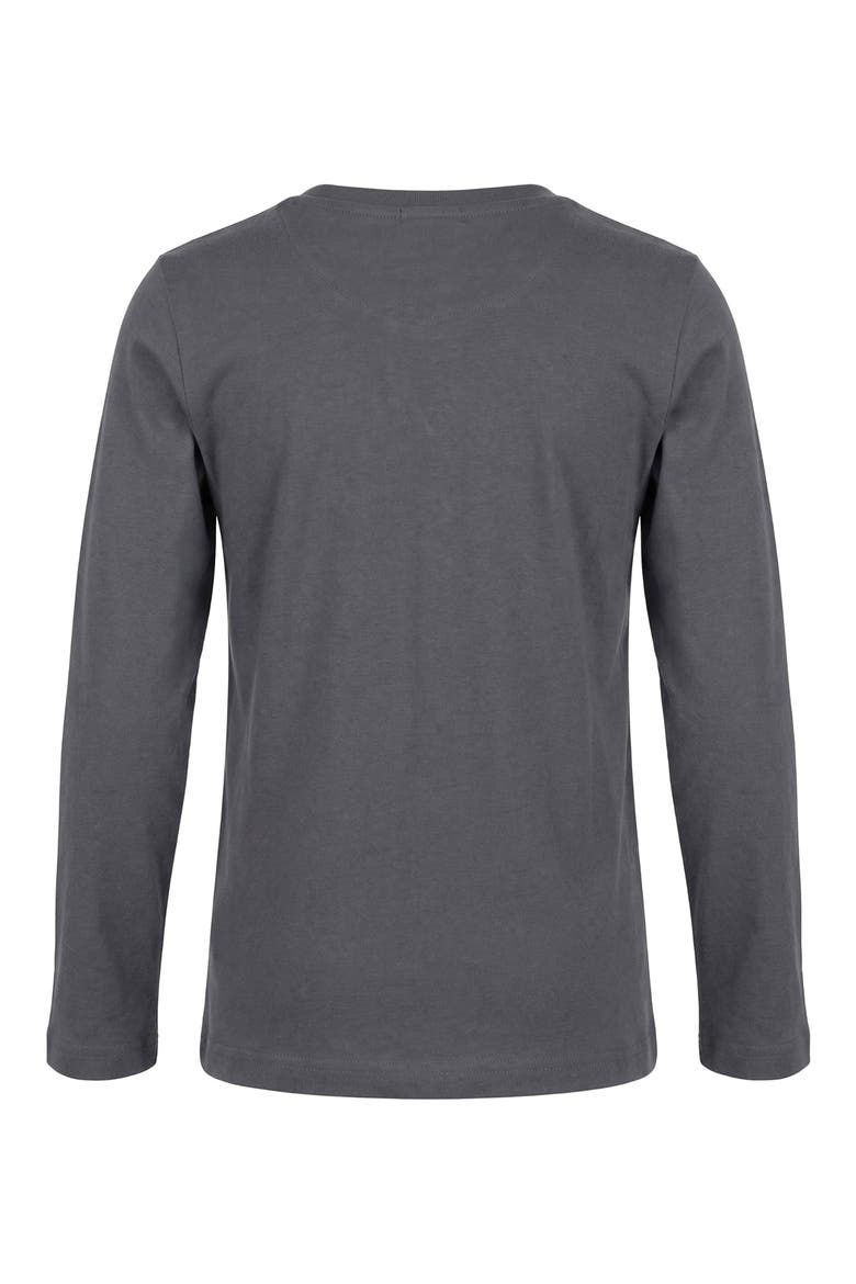 Kids' Graphic Long Sleeve T-Shirt, Alternate, color, DARK GREY
