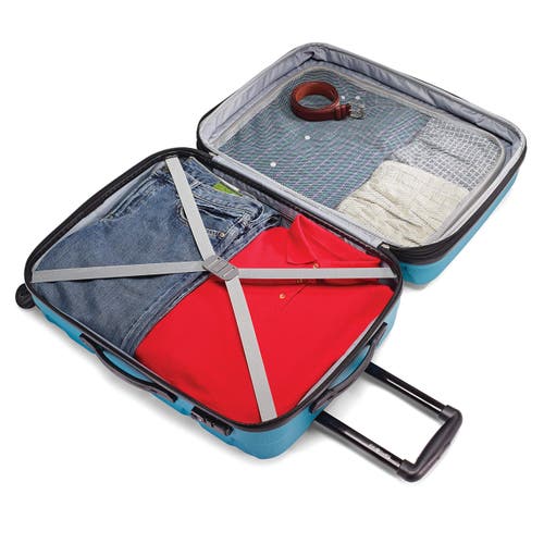 Samsonite Omni Pc Checked-medium 24-inch Hardside Expandable Luggage With Spinner Wheels