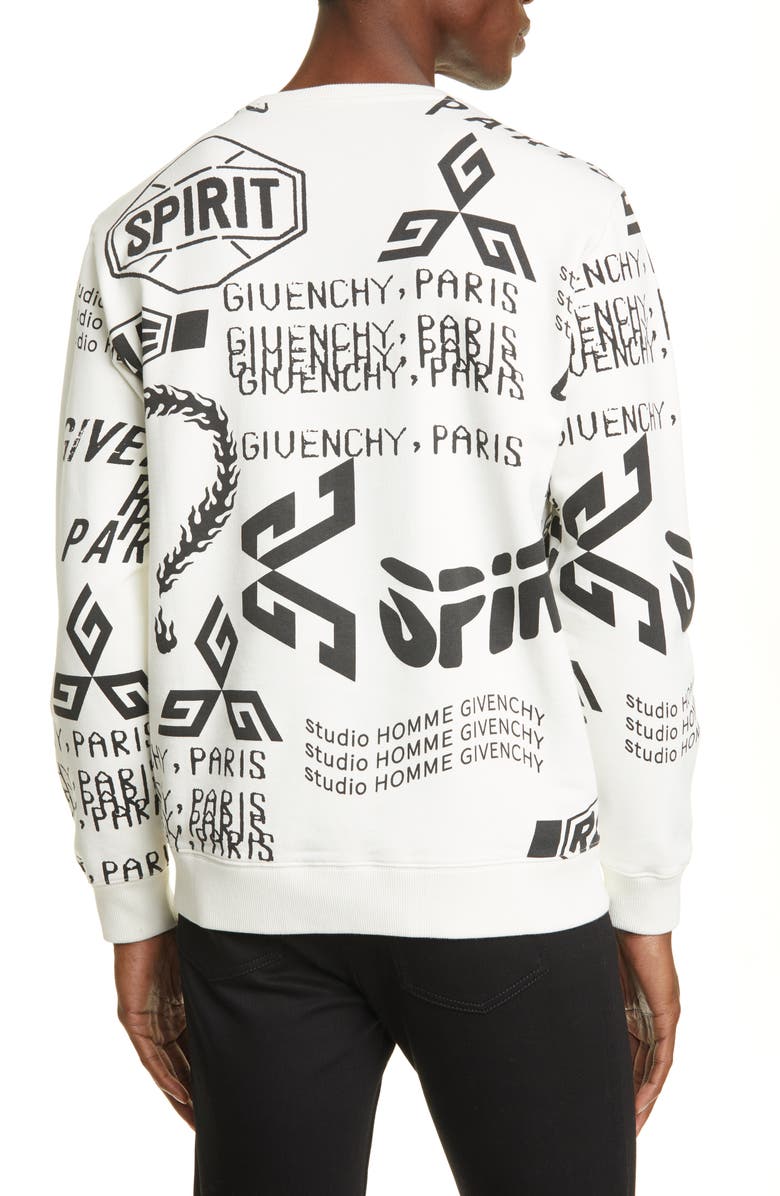 Givenchy Logo Graphic Sweatshirt, Alternate, color,
