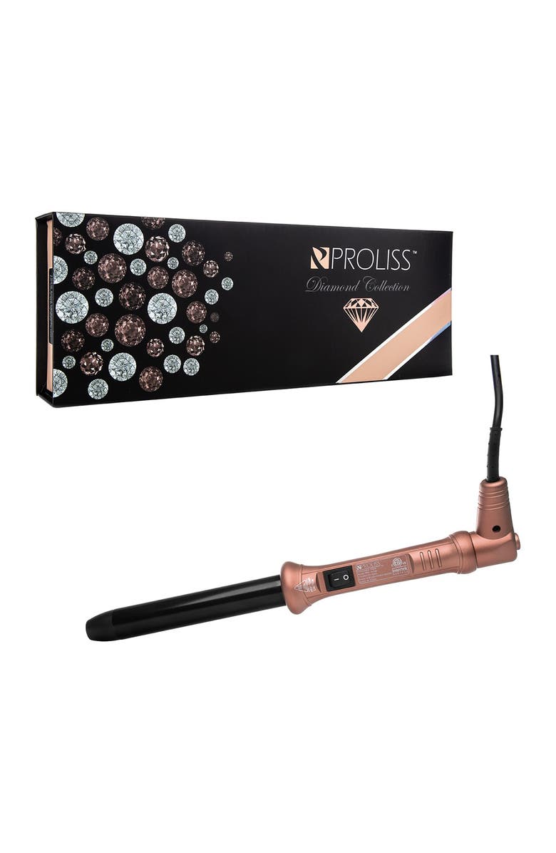 PROLISS Soft Touch 25mm Cool-Tip Curling Wand - Rose Gold, Main, color, 
