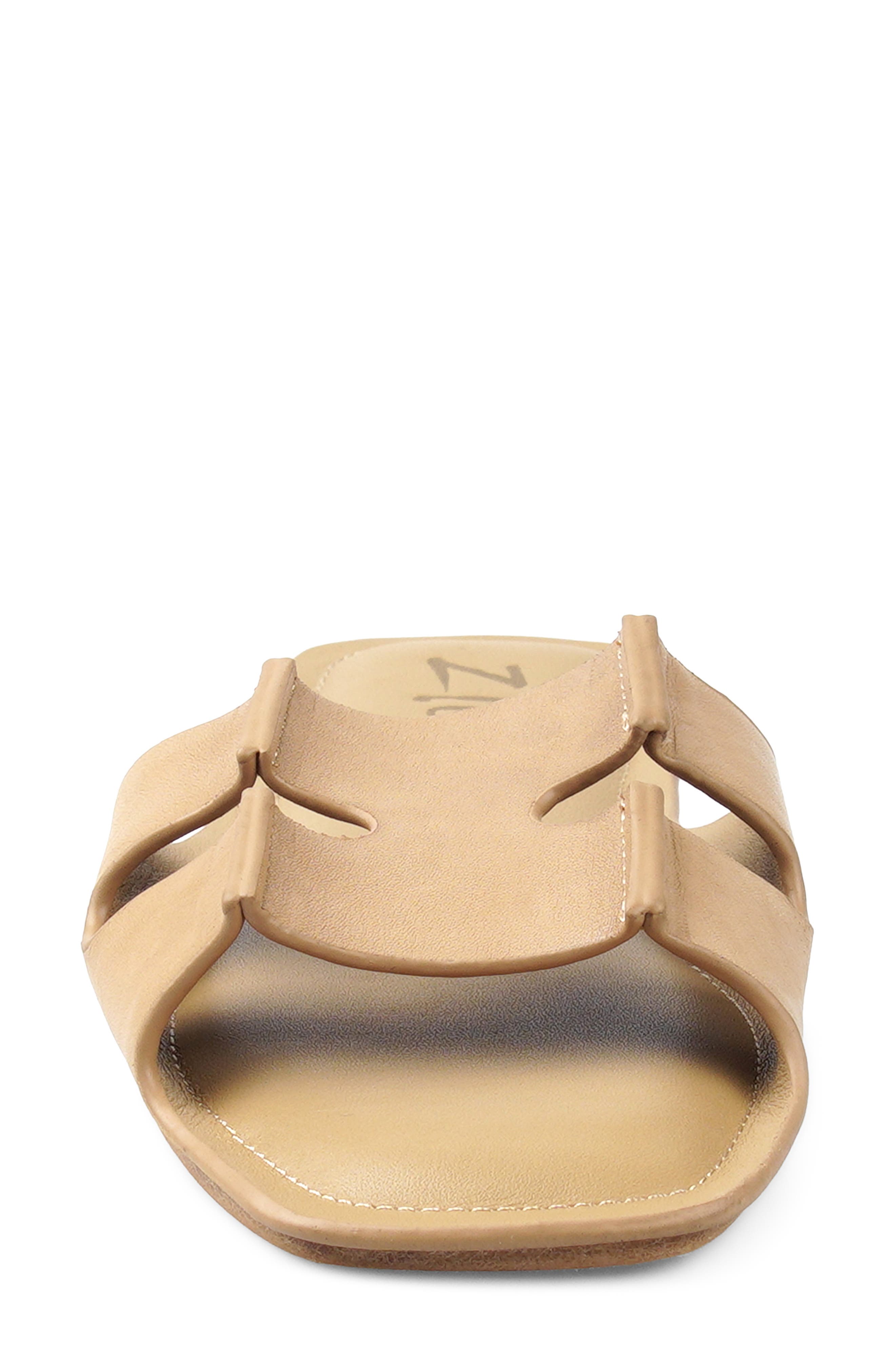 Marcie Slide Sandal, Alternate, color, NATURAL LEATHER