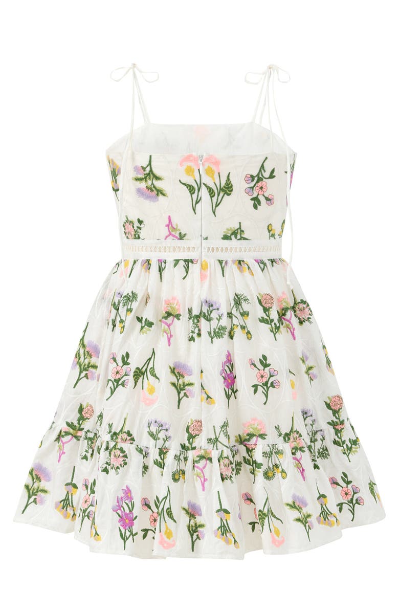 Marlo Kids Emely Embroidered Mini Dress, Alternate, color, 